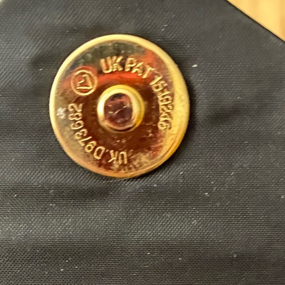 Vintage Patent Leather Envelope Clutch Cross Body Gold Chain Strap Black - Picture 7 of 8